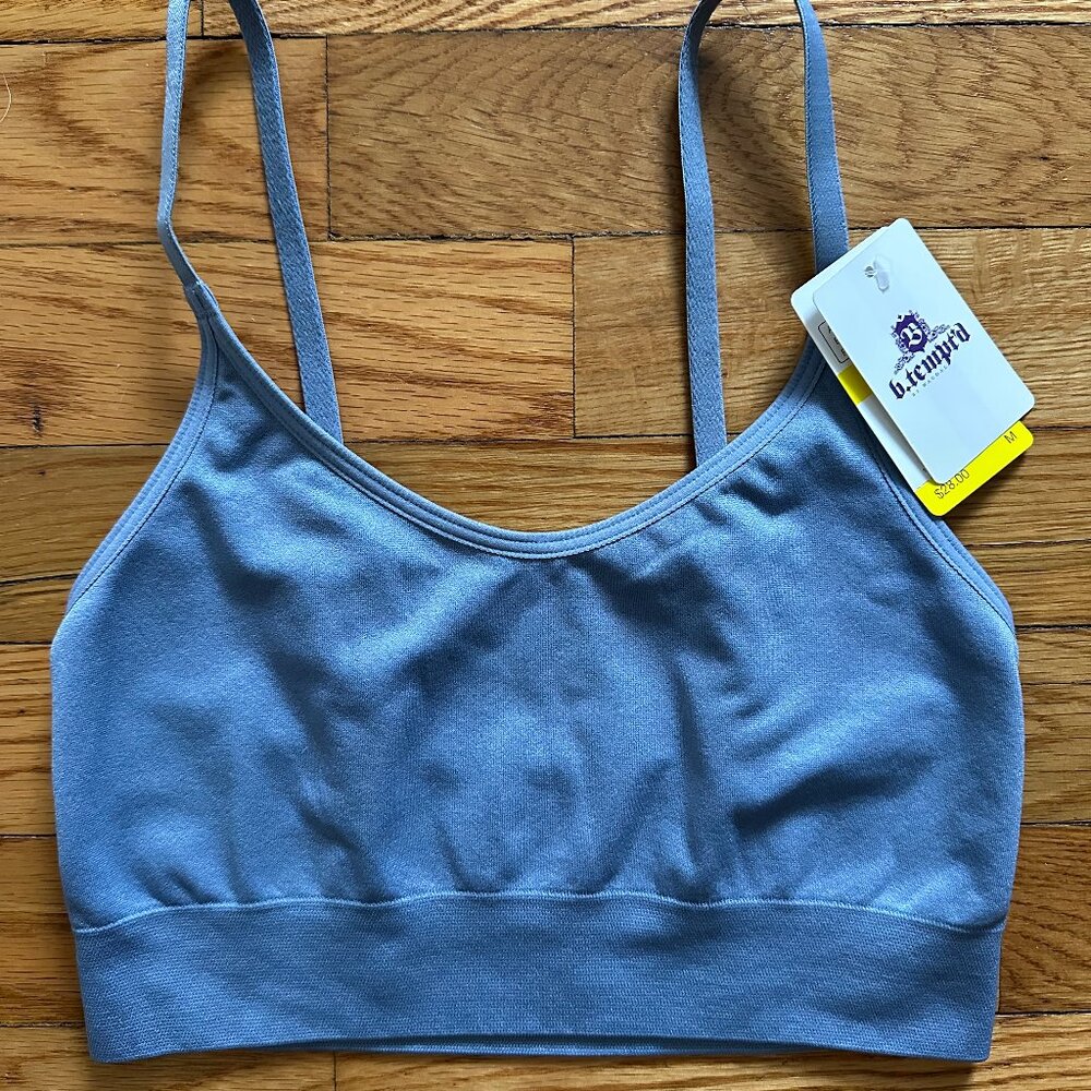 NWT Wacoal b.tempt'd Comfort Intended Bralette - Medium, Light Blue